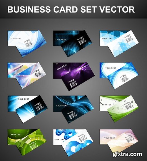 Stock Vectors - Business Card Template 2, 25xEPS