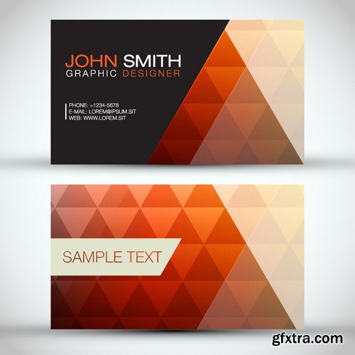 Stock Vectors - Business Card Template 2, 25xEPS