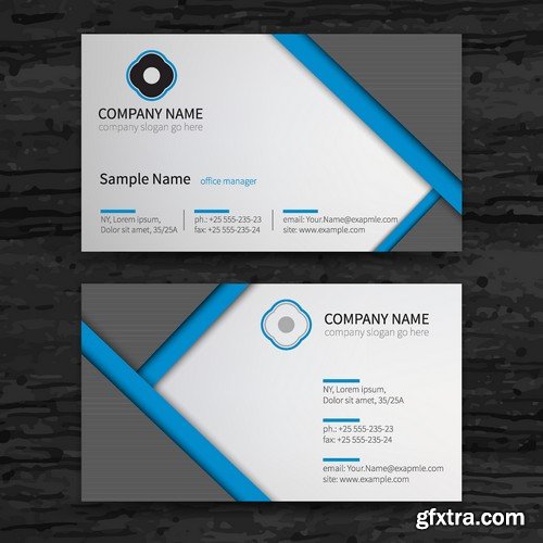 Stock Vectors - Business Card Template 2, 25xEPS