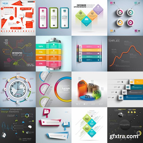 Infographics Collection#57 - 25 Vector