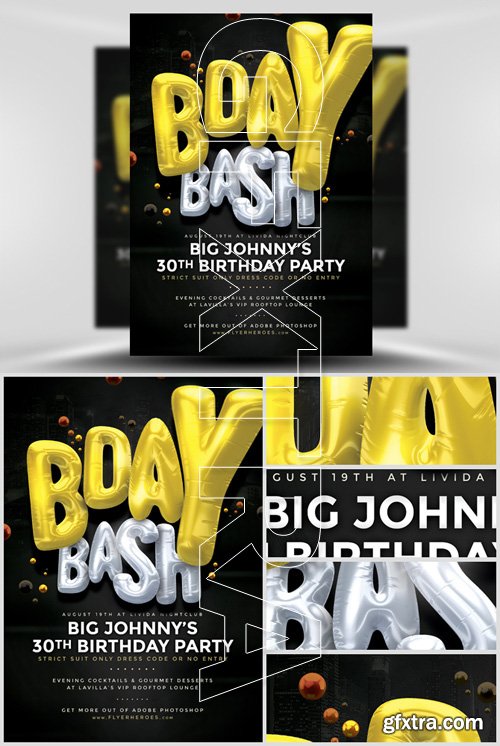 Bday Bash Flyer Template 3