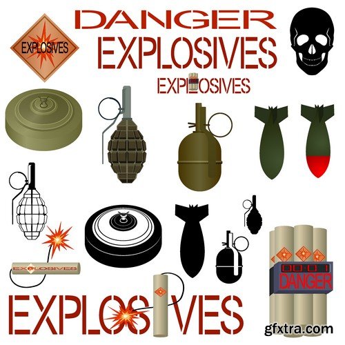 Stock Vectors - Danger 2, 25xEPS