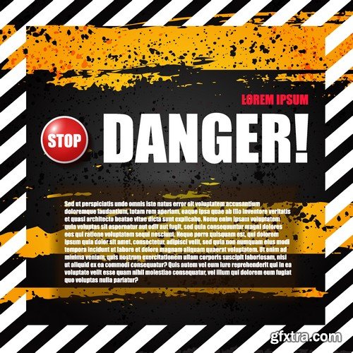 Stock Vectors - Danger 2, 25xEPS