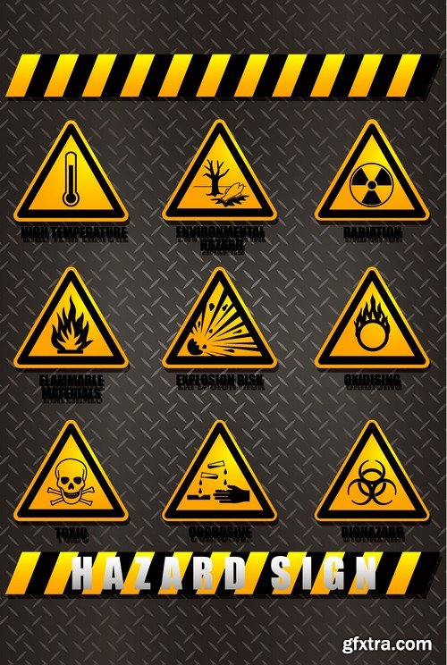 Stock Vectors - Danger 2, 25xEPS