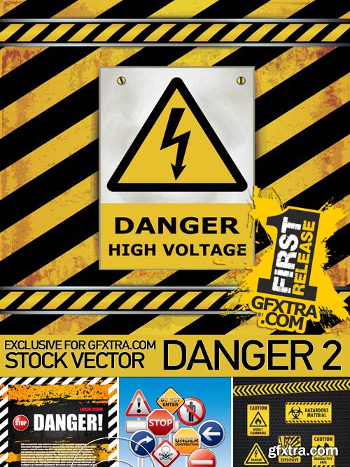 Stock Vectors - Danger 2, 25xEPS