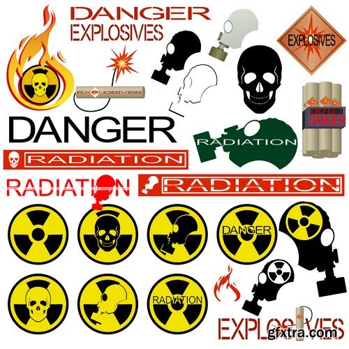 Stock Vectors - Danger 2, 25xEPS