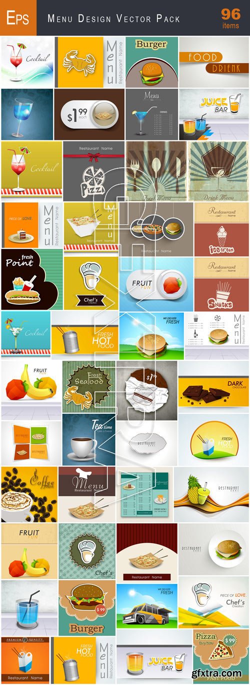 VectorCity Menu Design Vector Pack