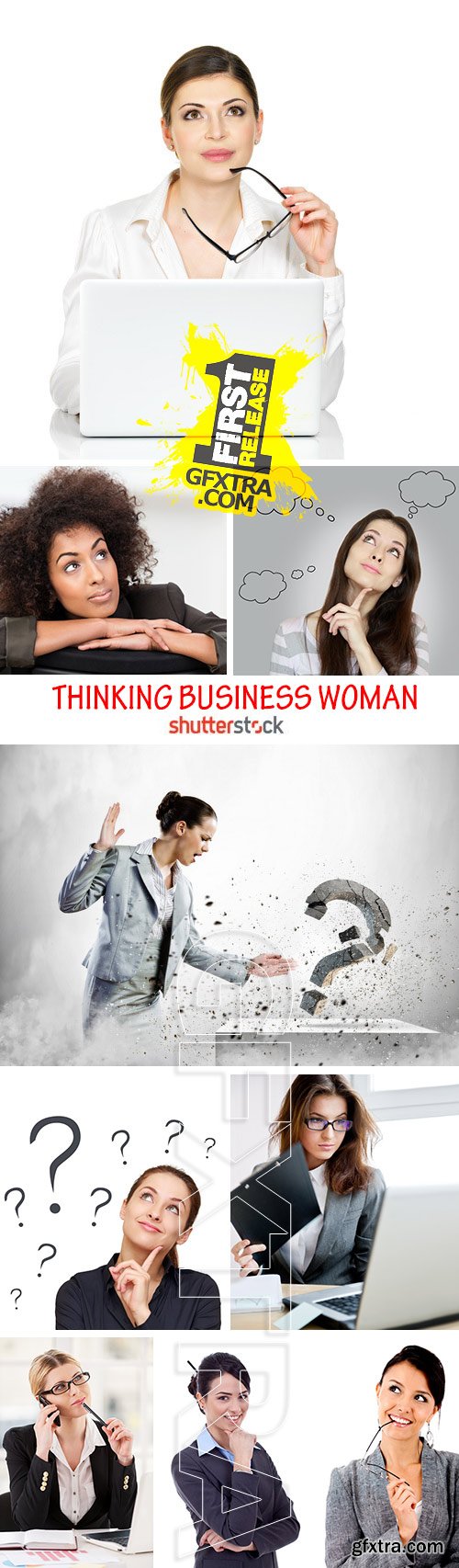 Amazing SS - Thinking business woman, 25xJPG