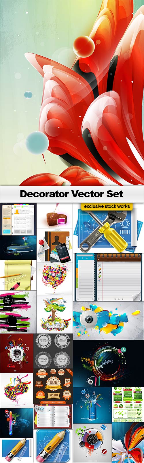 Decorators Vector Set - 25x EPS