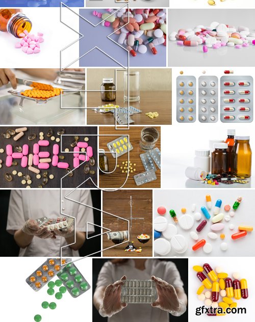 Stock Photos - Pills, Tablet, medicine, 25xJPG