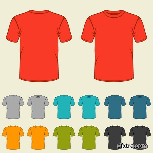 Stock Vectors - T-shirt 3, 25xEPS