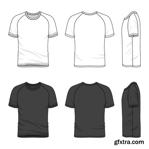 Stock Vectors - T-shirt 3, 25xEPS