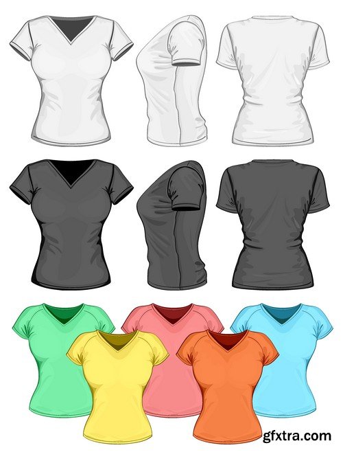 Stock Vectors - T-shirt 3, 25xEPS