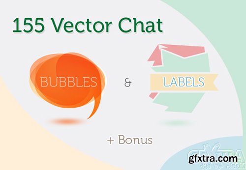 155 Vector Chat Bubbles & Labels