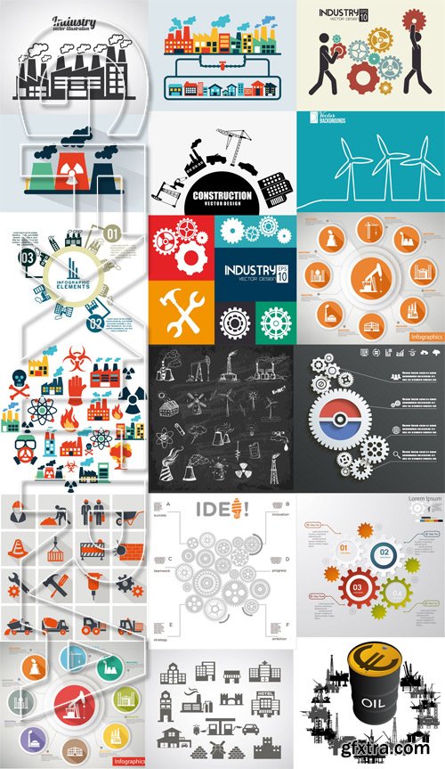 Stock Vectors - Industry, 25xEps