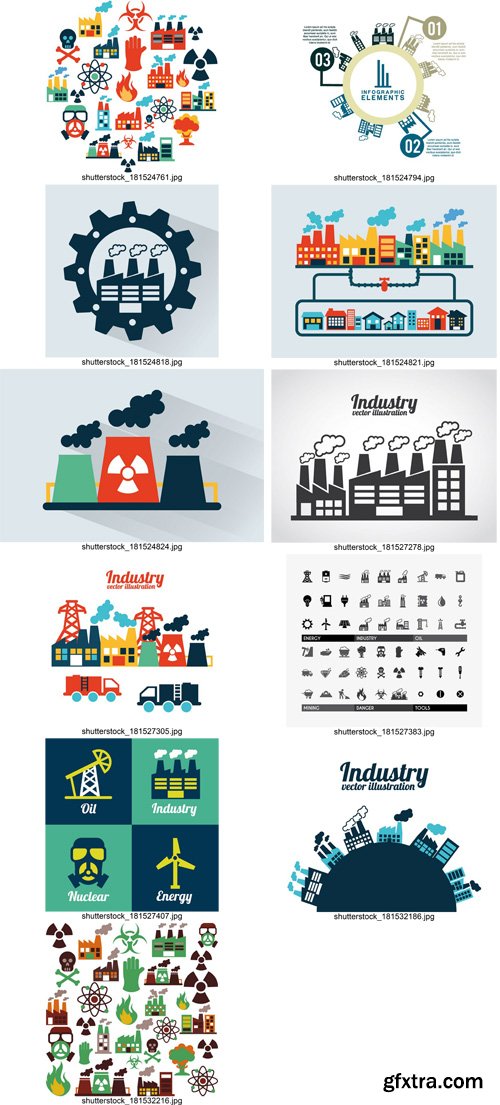 Stock Vectors - Industry, 25xEps