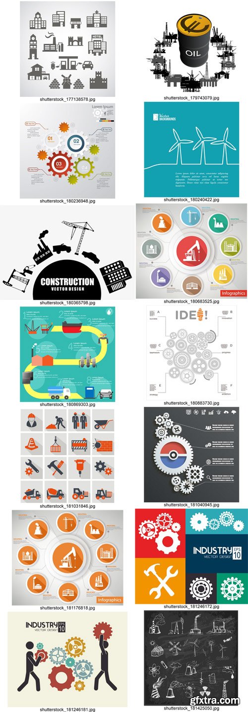 Stock Vectors - Industry, 25xEps