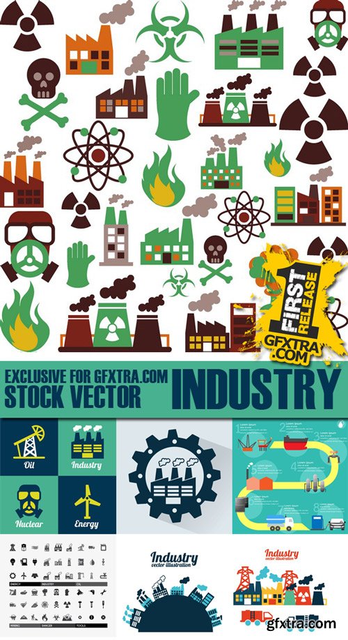 Stock Vectors - Industry, 25xEps