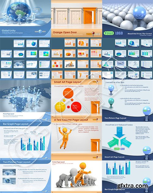 Animated Business and Finance PowerPoint Template Bundle 6