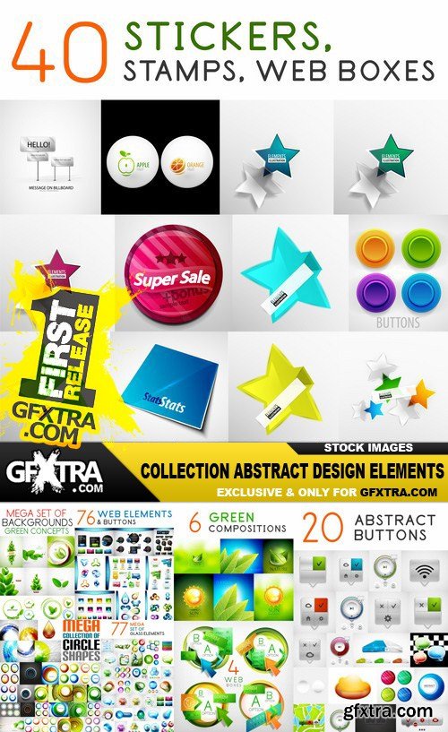 Collection Abstract Design Elements #3 - 25 Vector