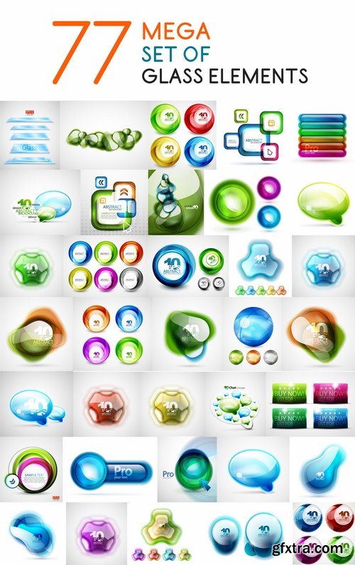 Collection Abstract Design Elements #3 - 25 Vector