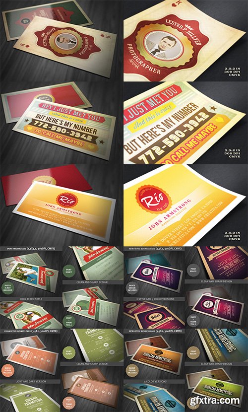 Retro Business Card Bundle