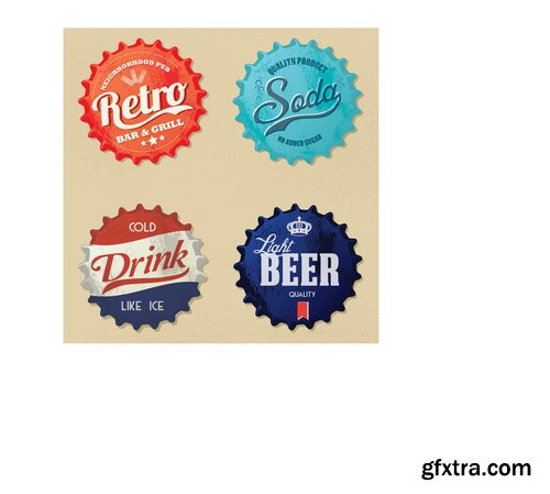 Amazing SS - Stickers of drinks, 25xEPS