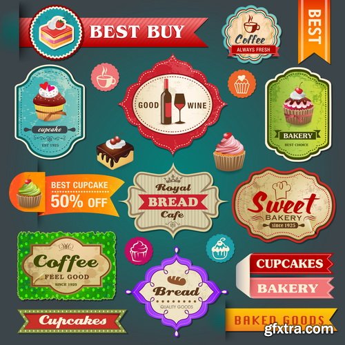 Amazing SS - Stickers of drinks, 25xEPS