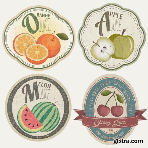 Amazing SS - Stickers of drinks, 25xEPS