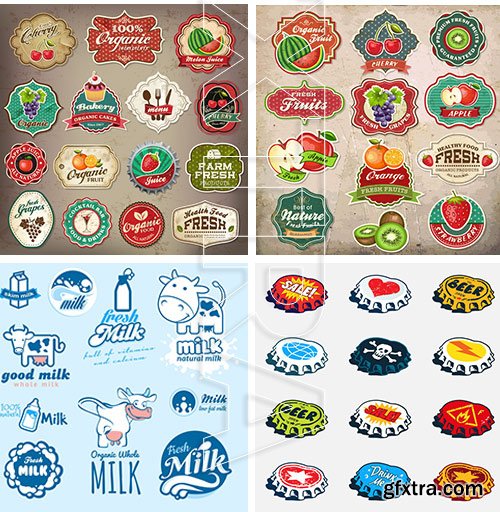 Amazing SS - Stickers of drinks, 25xEPS