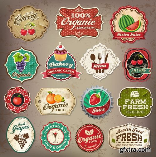 Amazing SS - Stickers of drinks, 25xEPS