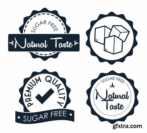 Different Labels & Stickers - 25 Vector