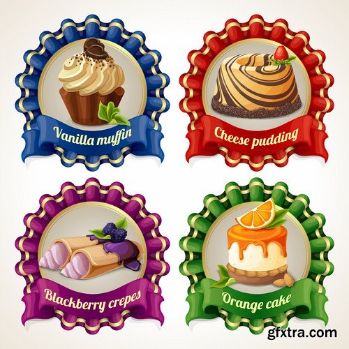 Different Labels & Stickers - 25 Vector