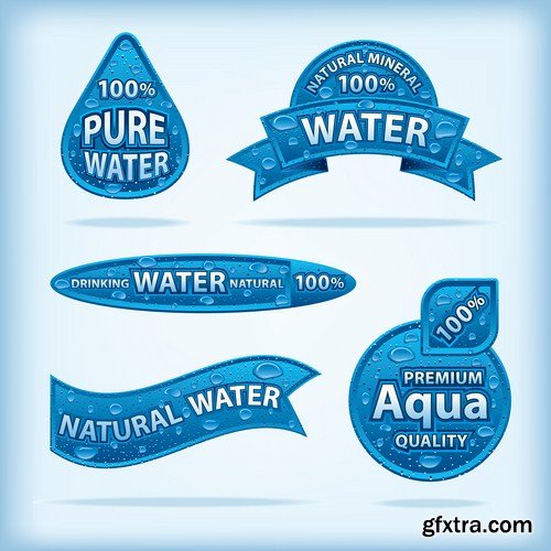 Different Labels & Stickers - 25 Vector