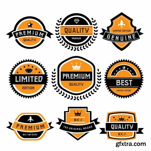 Different Labels & Stickers - 25 Vector