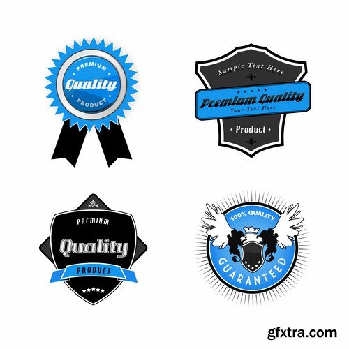 Different Labels & Stickers - 25 Vector