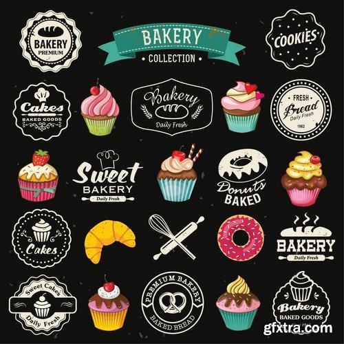 Different Labels & Stickers - 25 Vector