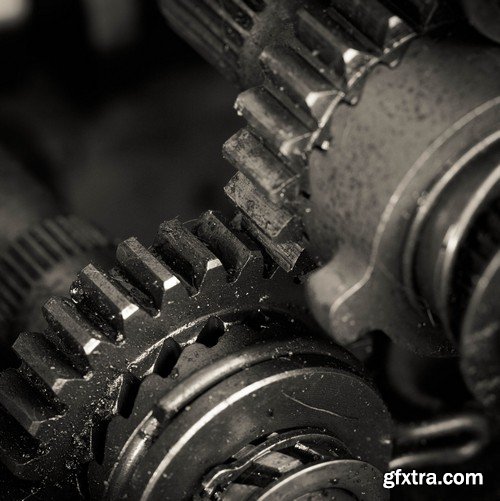 Stock Photos - Gears, cogwheel, mechanism, 25xJPG