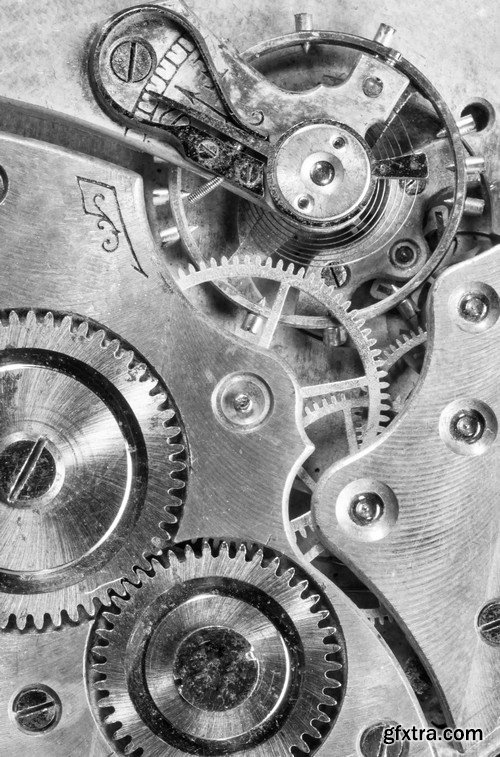 Stock Photos - Gears, cogwheel, mechanism, 25xJPG