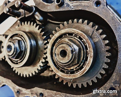 Stock Photos - Gears, cogwheel, mechanism, 25xJPG