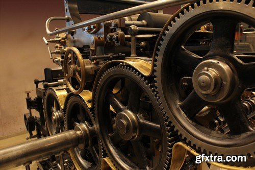 Stock Photos - Gears, cogwheel, mechanism, 25xJPG