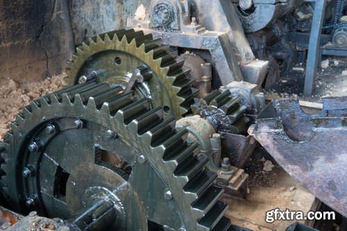 Stock Photos - Gears, cogwheel, mechanism, 25xJPG