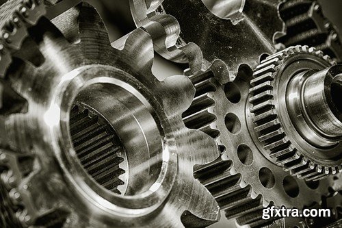 Stock Photos - Gears, cogwheel, mechanism, 25xJPG