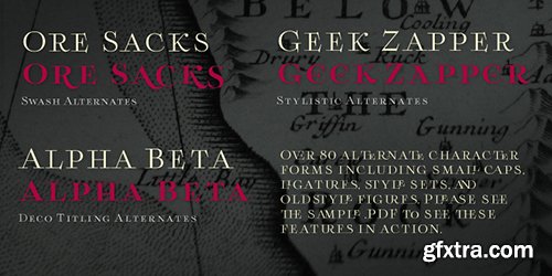 Boncaire Titling Font Family - 12 Font 264$