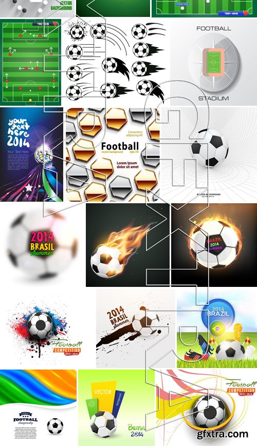 Stock Vectors - Football, soccer 8, 25xEPS