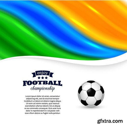 Stock Vectors - Football, soccer 8, 25xEPS