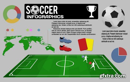 Stock Vectors - Football, soccer 8, 25xEPS