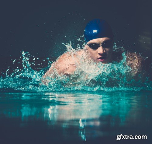 Stock Photos - Swimmer, 25xJPG