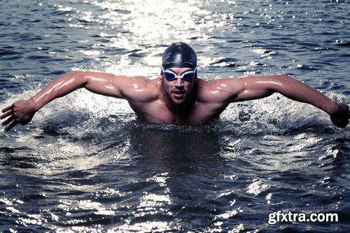 Stock Photos - Swimmer, 25xJPG