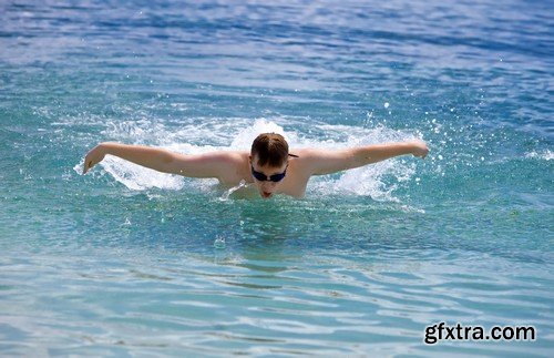 Stock Photos - Swimmer, 25xJPG